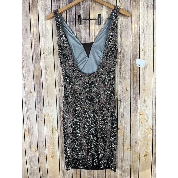 Lara Designs Beaded Cocktail Dress SIZE 6 Prom Homecoming Formal Mini - Picture 6 of 12